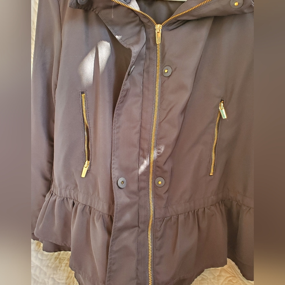 Zara basic outerwear black rain jacket - Picture 5 of 7